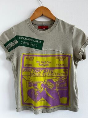 Eckhaus Latta Graphic Lapped Baby Tee